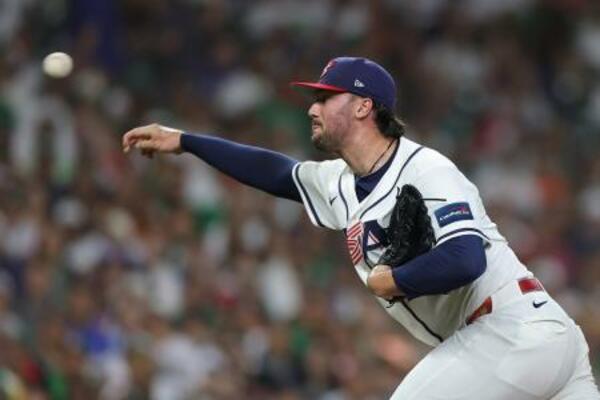 　メキシコ戦に先発した米国のスキーンズ＝ヒューストン（ゲッティ＝共同）