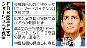 ウォーシュ体制始動