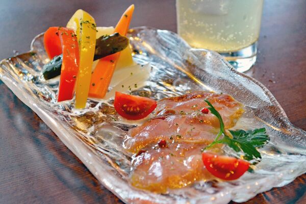 「樂家飲みＳｅｔ」のピクルスとカルパッチョ