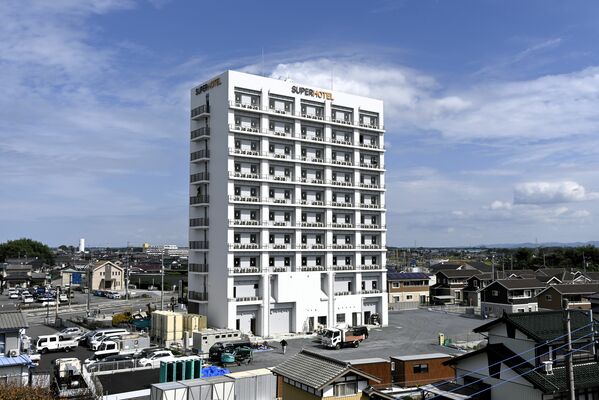 12月６日にオープンする「スーパーホテル栃木・上三川天然温泉」＝上三川町
