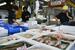 水産仲卸業者の店頭に並ぶ鮮魚