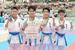 男子団体形で準優勝の清原中
