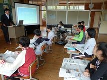 「新聞の役割」教わる　矢板市豊田小