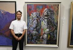 力作の絵画９１点並ぶ