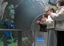 水中のタイムカプセル掘り起こし　大田原