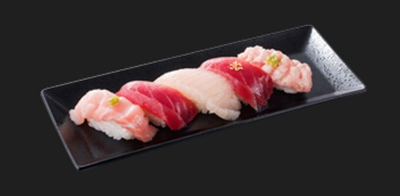 元気寿司と魚べいで提供する４００店舗記念のセット