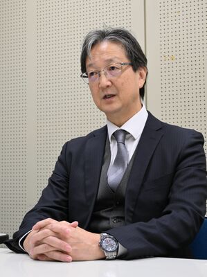 LRT西側延伸の意義について語る森本教授