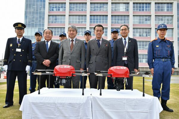 配備された防災ドローン２機