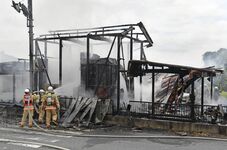 真岡で建物火災