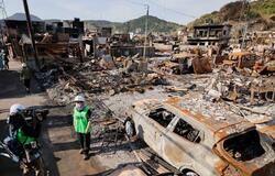 大分火災、被害は182棟