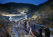 那須・殺生石ライトアップ