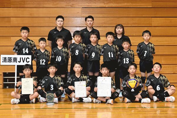 男子優勝の清原南