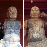 足利・最勝寺の金剛力士２体　４年ぶりに山門へ帰る　腐食など劣化激しく修復
