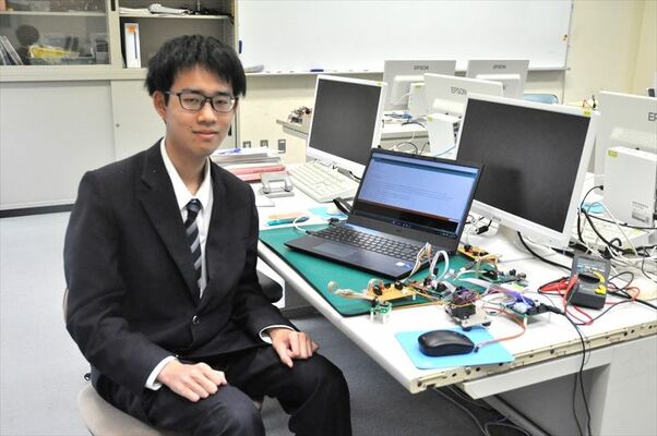 高校生ものづくりコンテスト全国大会に出場する矢田堀さん