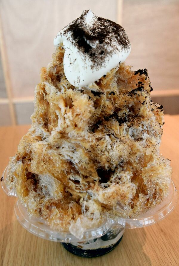 ISLAND STONE COFFEE ROASTERS 宮みらい店の「日光天然氷のかき氷」