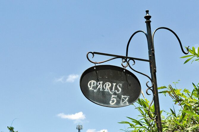 パリ5区の看板