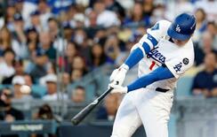 ドジャース大谷が先頭打者本塁打