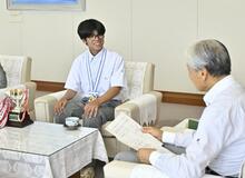 県勢初V、知事に報告