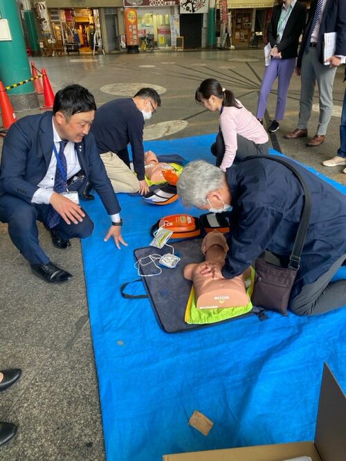 AEDの使い方などを学んだ講習会