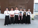 国民スポーツ大会少年男子弓道で3選手が県選抜として出場し優勝