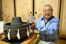 佐野の中里さん 落とし釜開発 茶釜のお湯、長時間適温のままに 大きな茶…