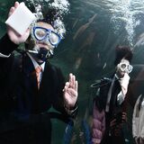 ３年ぶりに水中入社式　栃木県なかがわ水遊園　大田原