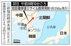 短距離弾数発 北朝鮮が発射