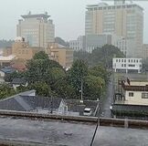 宇都宮で激しい雨　気象台が注意呼びかけ