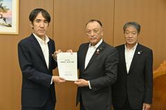 農家経営安定へ県に要請書提出