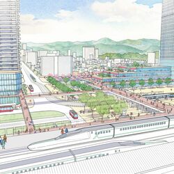 JR宇都宮駅西口駅前広場、空間デザイン方針が提示　2035年ごろ完成　着工へ懇談会発足