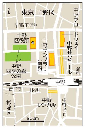 中野周辺地図
