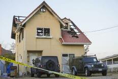 １階室内に荒らされた形跡