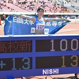 石原（白鴎足利）高校新Ｖ　陸上女子100メートル障害　女王の走り、どよ…