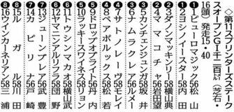 サトノレーヴ （４）枠７番から