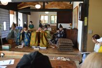 棚田プロジェクトの学生が雅楽体験