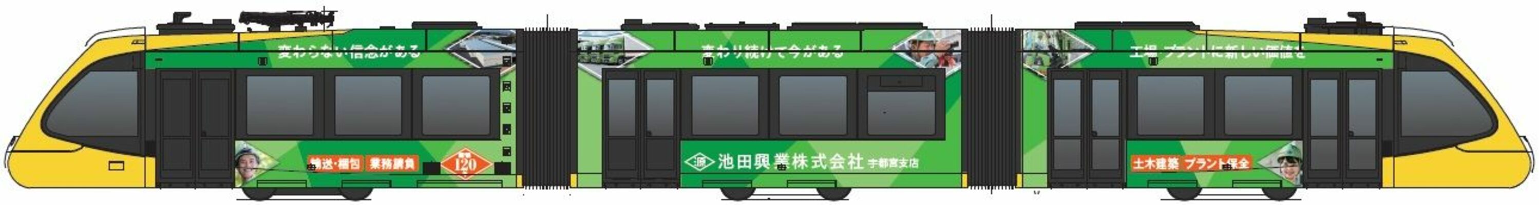 ラッピング電車のイメージ
