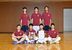 フェンシング男子フルーレ団体優勝の栃商。前列右から２人目は個人優勝の安達