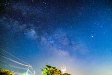 「日本一の星空」感じて　魅力伝える初の写真展　大田原で国福大・天文部員