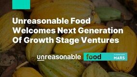 Mars SnackingとUnreasonable Group、Unreasonable Food（TM）に14の新規ベンチャーを迎える