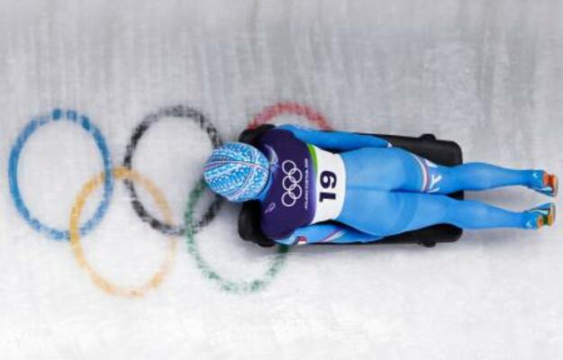 　ミラノ・コルティナ冬季五輪のスケルトン女子に出場したバレンティナ・マルガリオ＝１３日、イタリア・コルティナダンペッツォ（共同）