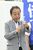 応援演説する野田代表＝19日午後、ＪＲ宇都宮駅西口