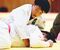 ６年重量　夏（西部）－青木（宇都宮）決勝　青木が積極的に攻める＝ユウケイ武道館