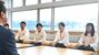 粉川市長を表敬訪問した（右から）狐塚、中村、田中、小澤コーチ＝日光市役所