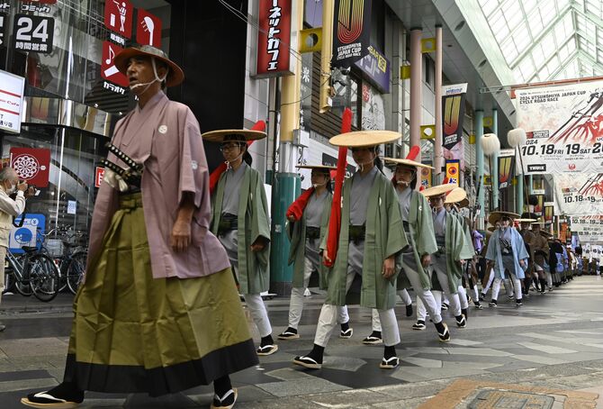 日光社参行列を再現した「宇都宮城址まつり」