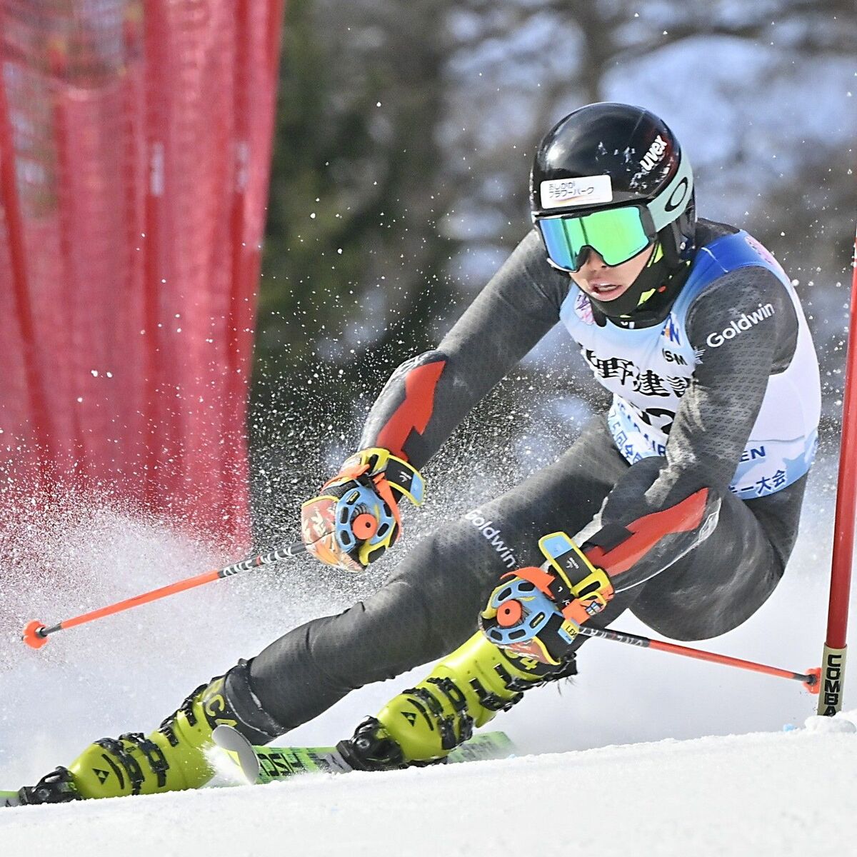 全国高校スキー男子大回転、足大付の丸山が5位 光った緩斜面の強さ