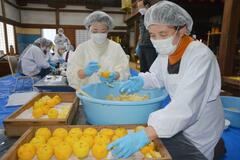 空海伝授の「ゆずみそ」づくり