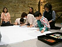 【夕刊】石蔵スタジオでアート交流