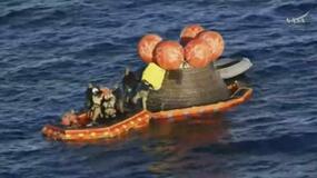 【夕刊】月周回オリオン、地球に４人帰還