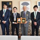 技能グランプリ入賞者、知事に喜び報告　小山・コマツの落合氏は金賞