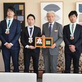 技能グランプリ入賞者、知事に喜び報告　小山・コマツの落合氏は金賞